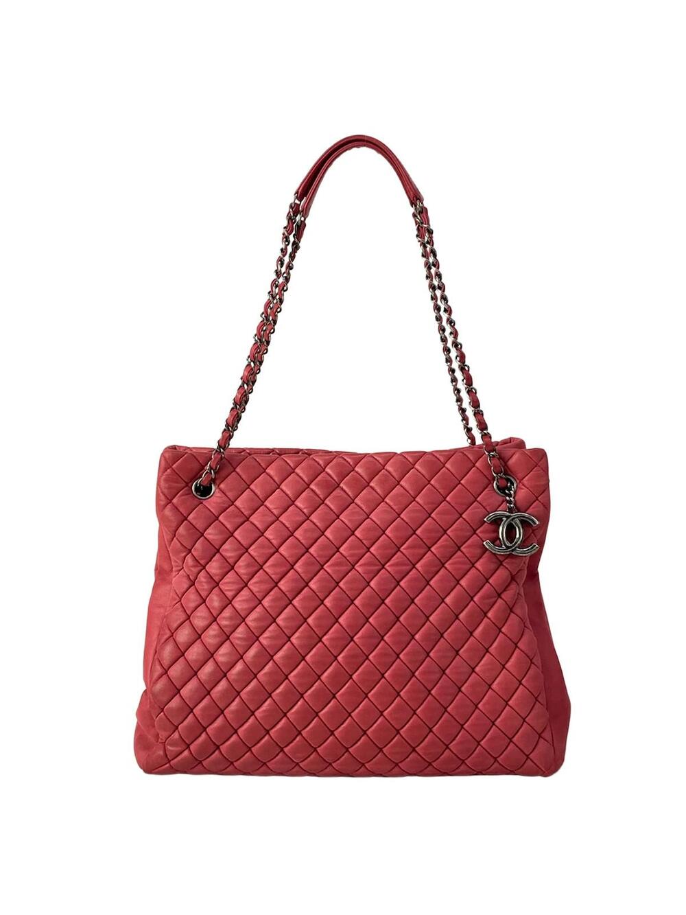 Chanel Matelasse Red Leather Shoulder #372625C24B